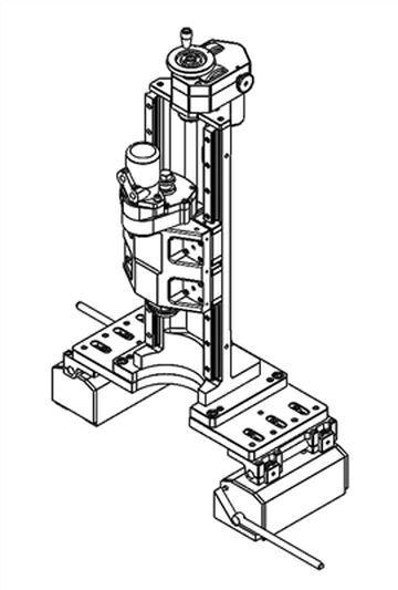 Установка заміни шасі свердлильного верстата DM40